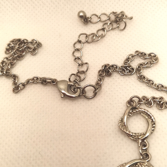 Vintage Silver tone statement necklace - Picture 4 of 4